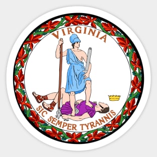 Virginia Coat of Arms Sticker